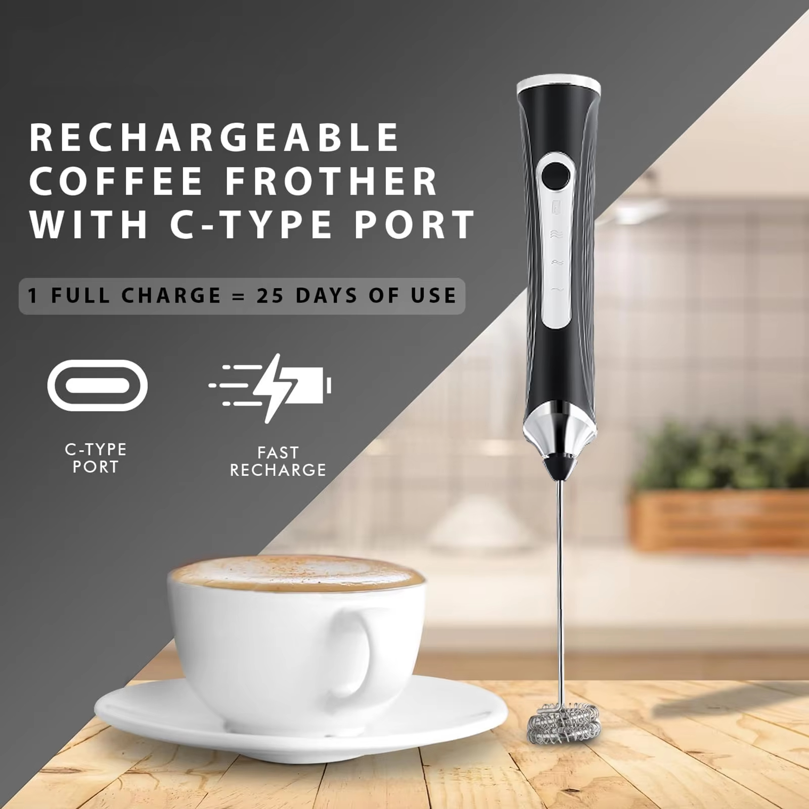 Kitchen Appliances Germany - Electric milk frother, milk coffee mixer,