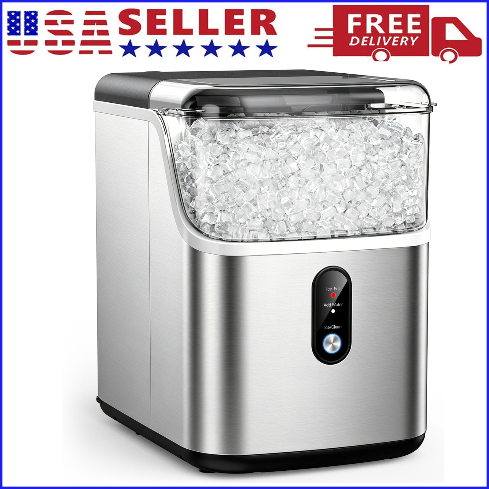 Kitchen Appliances For Home - Nugget ice Maker countertop, Soft Pebble