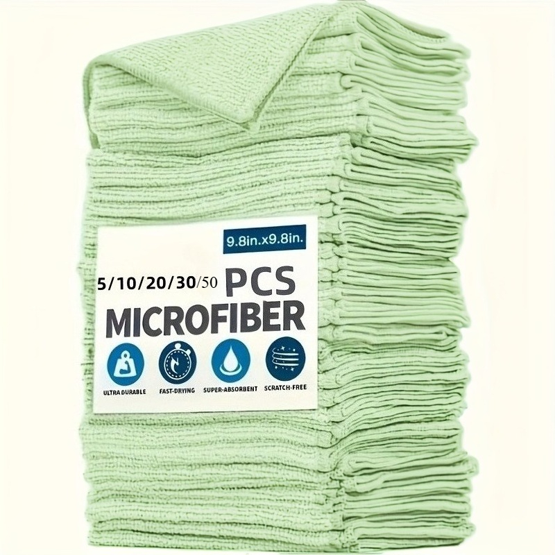 Kitchen Appliances For Home - 1-50Pcs Light Green Microfiber Kitchen Towels,