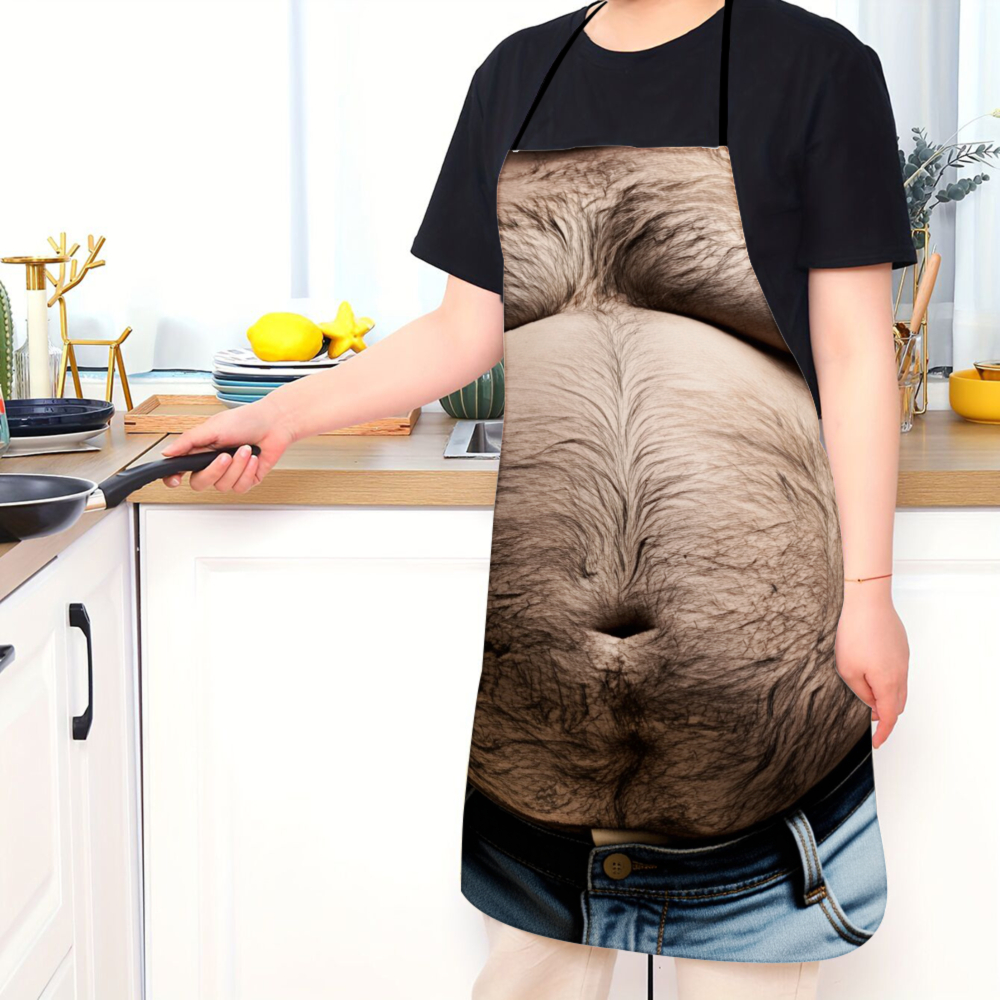 Hairy Belly Apron For Men Funn - Kitchen Appliances Hobart ulasan dan harga