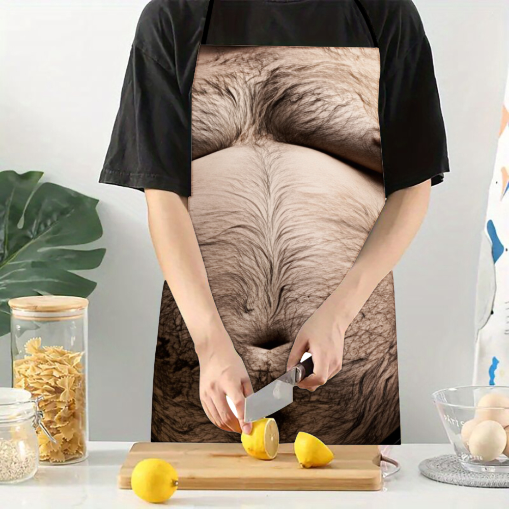 Hairy Belly Apron For Men Funn - Kitchen Appliances Hobart ulasan dan harga