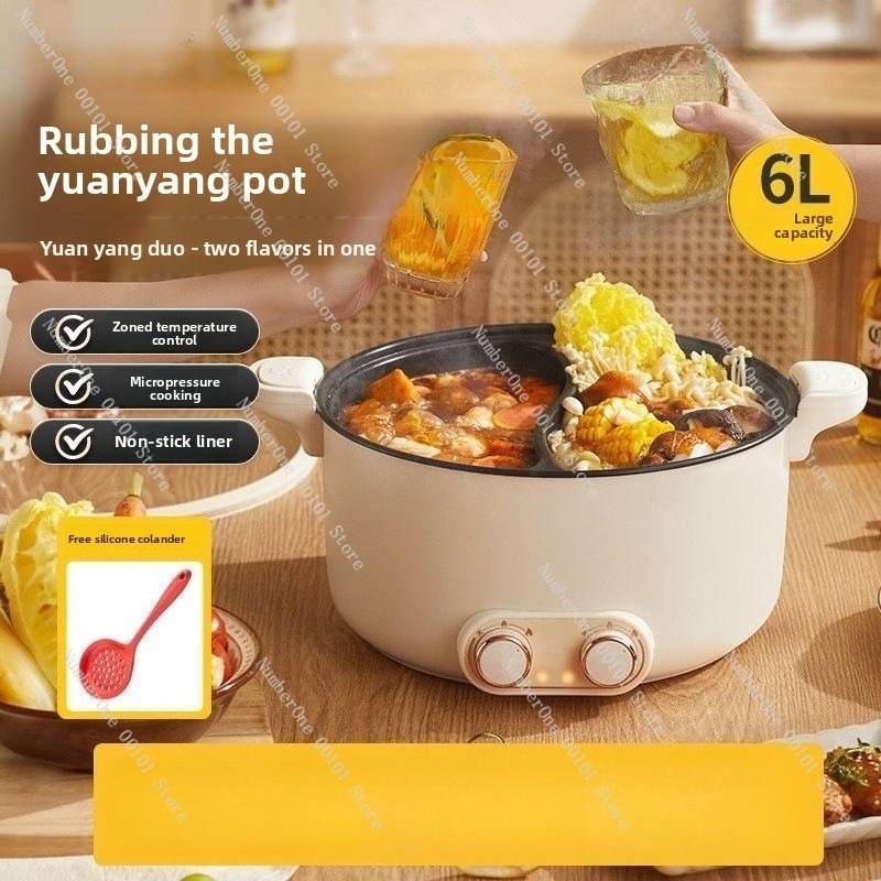 6L 8L Double Pot Electric Hot  - Kitchen Appliances For Home ulasan dan harga