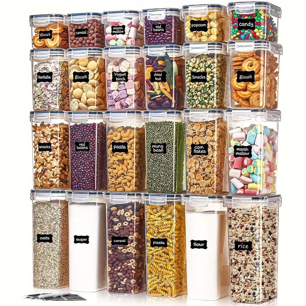 24Pcs Food Storage Containers  - Kitchen Appliances Organizer ulasan dan harga