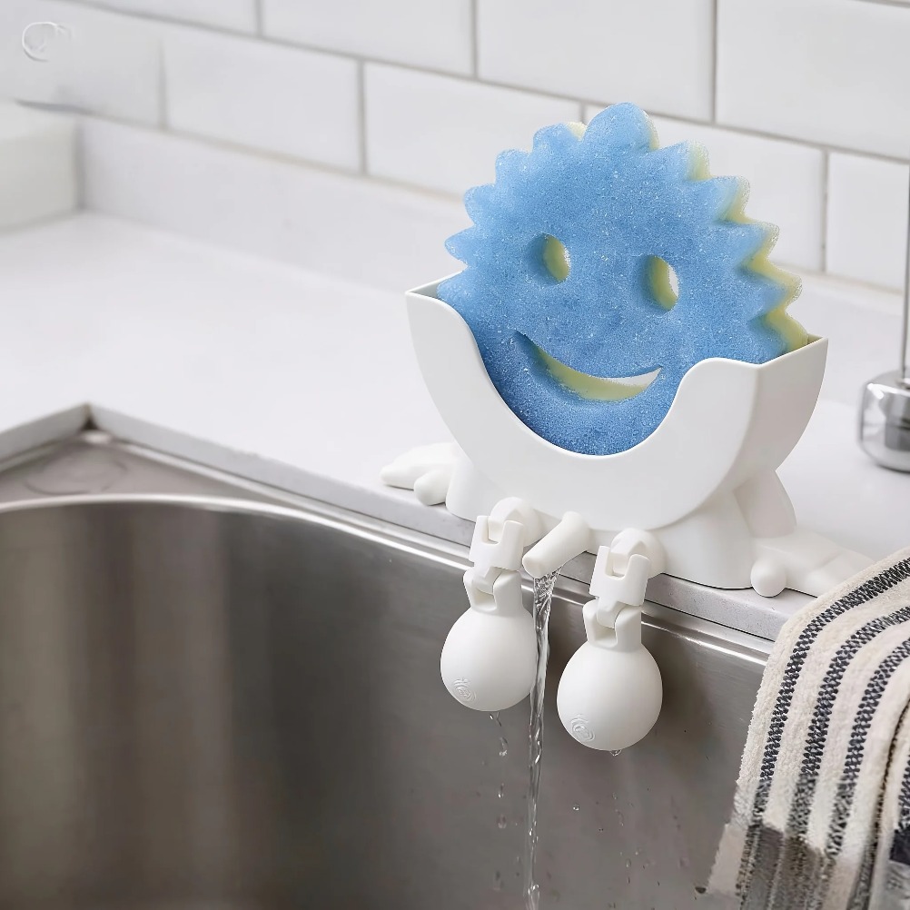 Drainable Soap & Sponge Holder - Kitchen Appliances Organizer ulasan dan harga