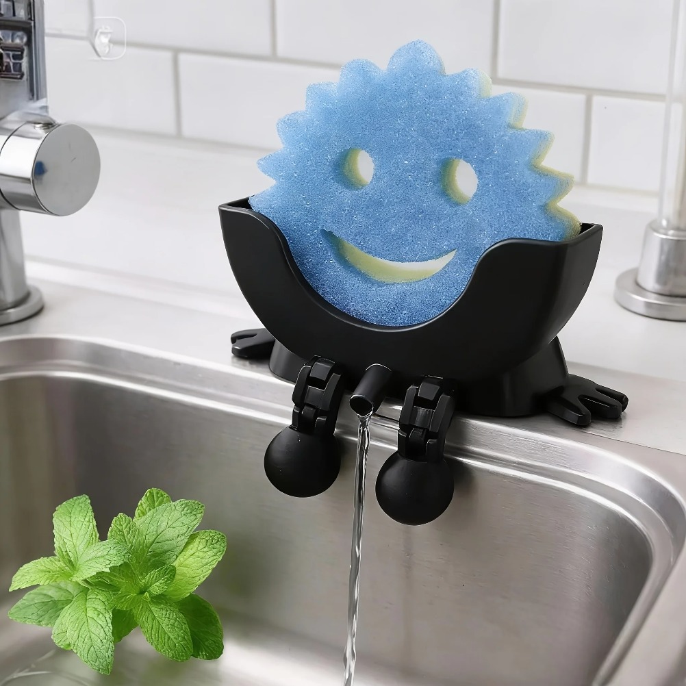 Drainable Soap & Sponge Holder - Kitchen Appliances Organizer ulasan dan harga