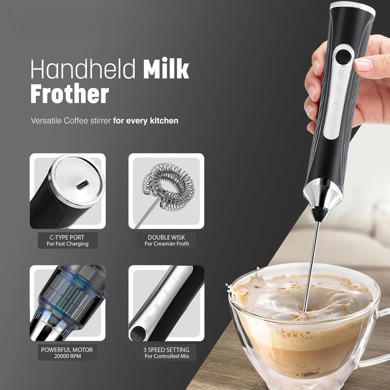 Electric milk frother, milk co - Kitchen Appliances Germany ulasan dan harga