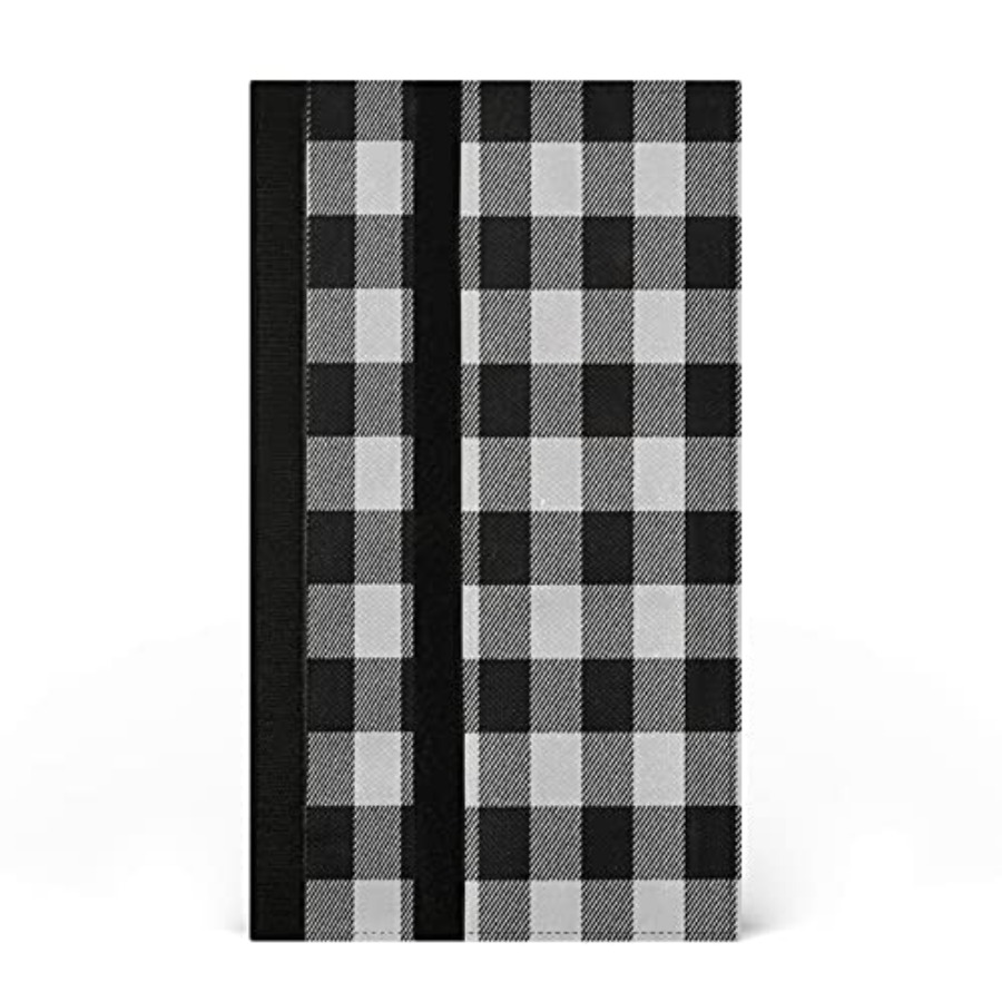 2Pcs White Black Buffalo Plaid - Kitchen Appliances White ulasan dan harga