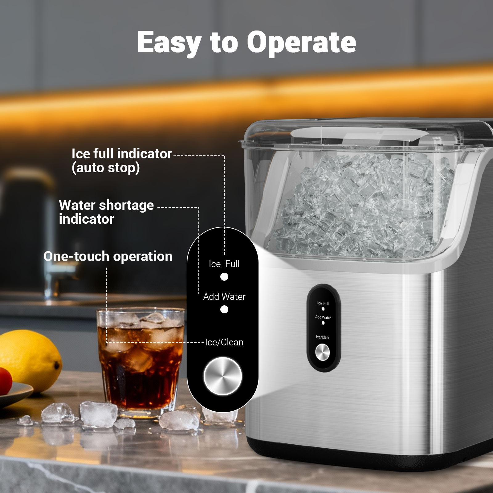 Nugget ice Maker countertop, S - Kitchen Appliances For Home ulasan dan harga