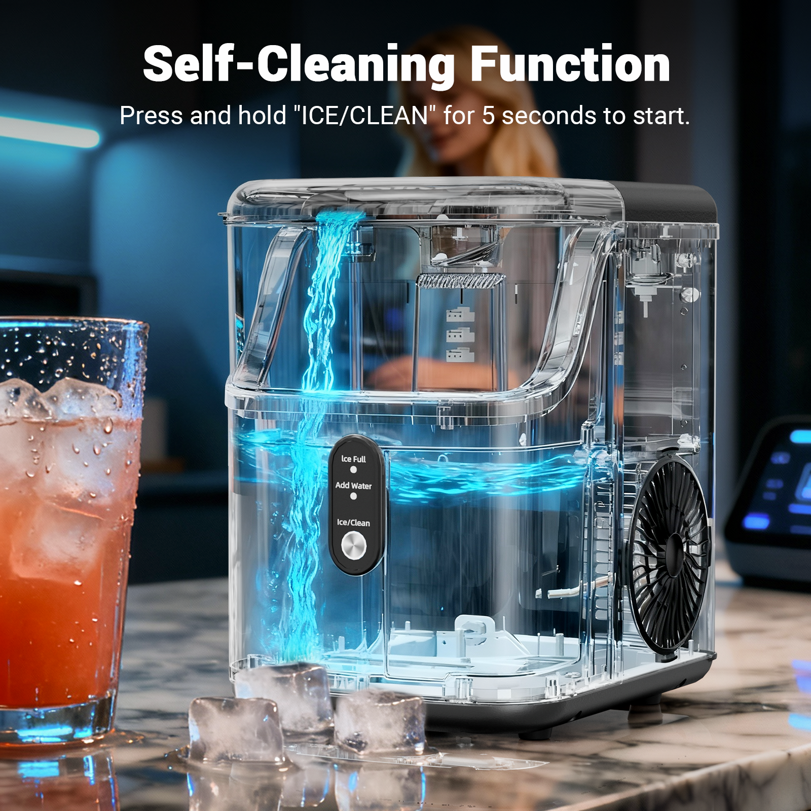 Nugget ice Maker countertop, S - Kitchen Appliances For Home ulasan dan harga