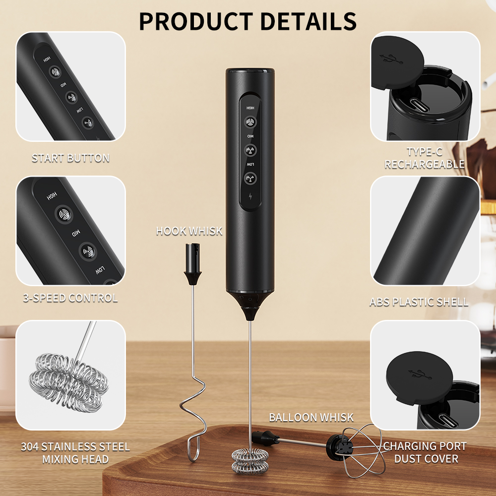 3 in 1 Electric Handheld Milk  - Kitchen Appliances For Home ulasan dan harga