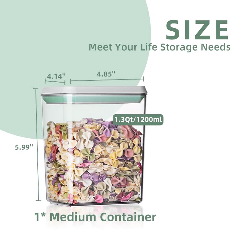 Ankou 3Pcs 1.2L Pop Airtight F - Kitchen Appliances Organizer ulasan dan harga