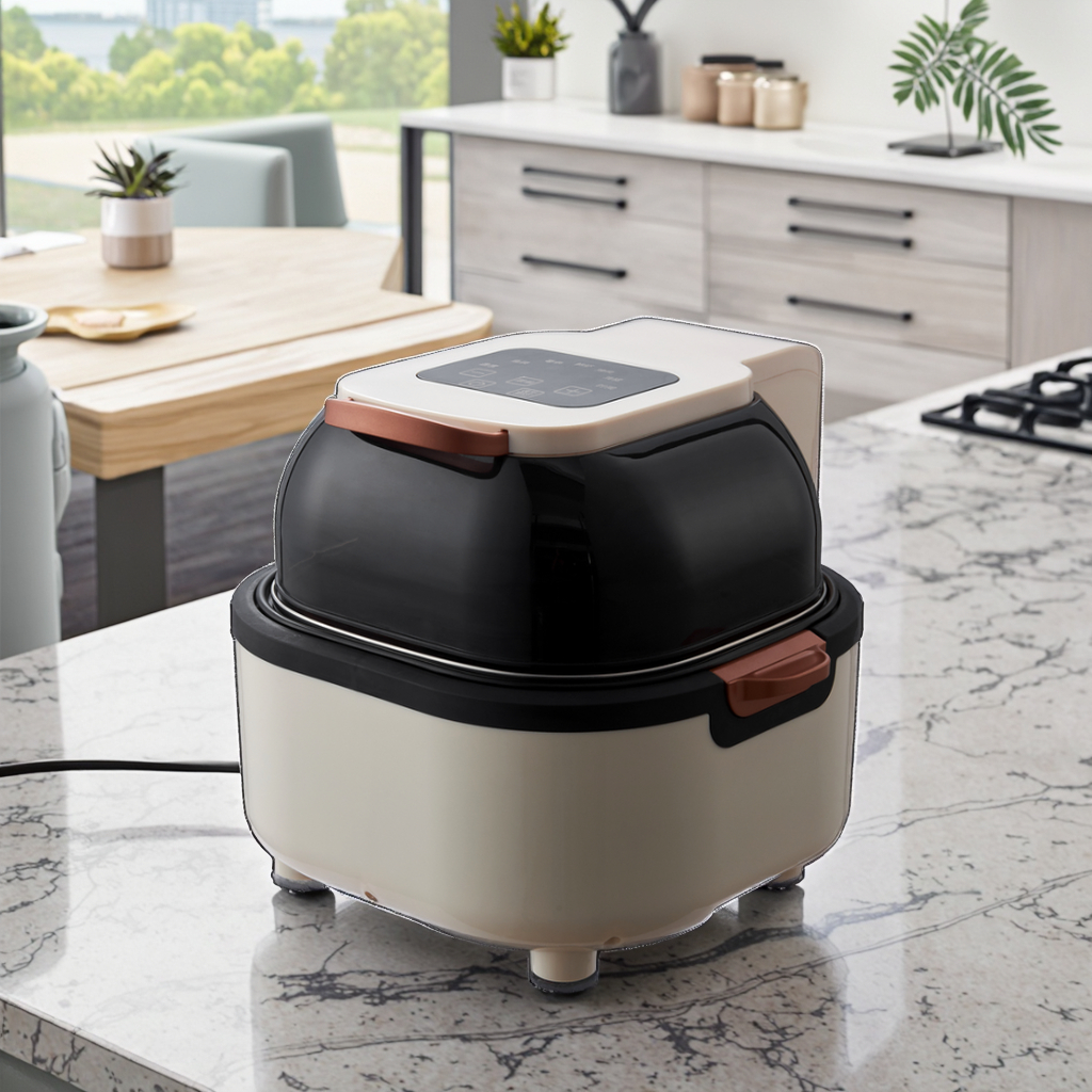 OUSHENG 5L OilFree Digital Con - Air Fryer 5L Digital ulasan dan harga