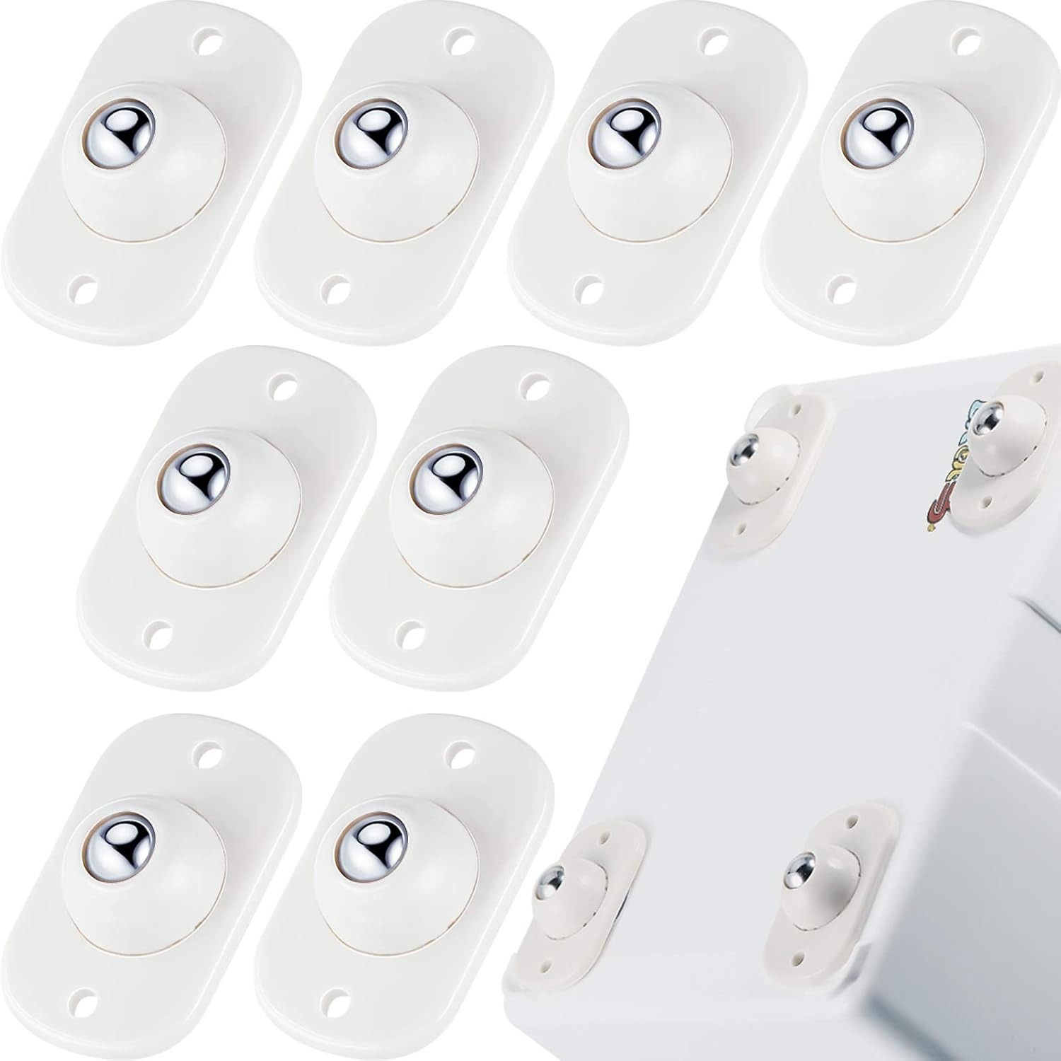 8 PCS Self Adhesive Caster Whe - Kitchen Appliances White ulasan dan harga