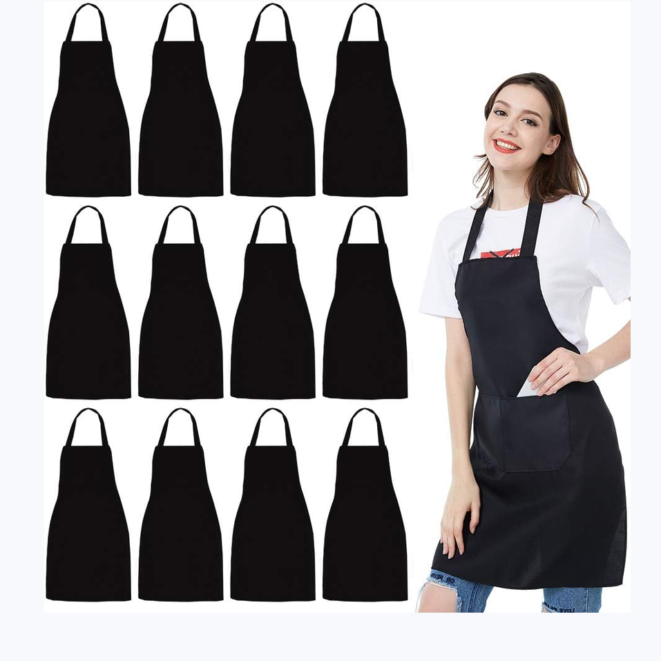 12 pcs/pack Unisex Black Apron - Kitchen Appliances Hobart ulasan dan harga
