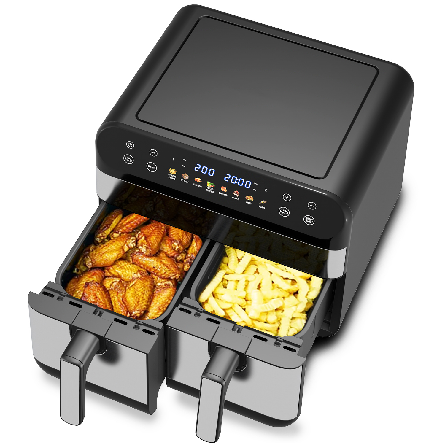 Double 5L Cooking Baskets Deep - Air Fryer 5L Digital ulasan dan harga