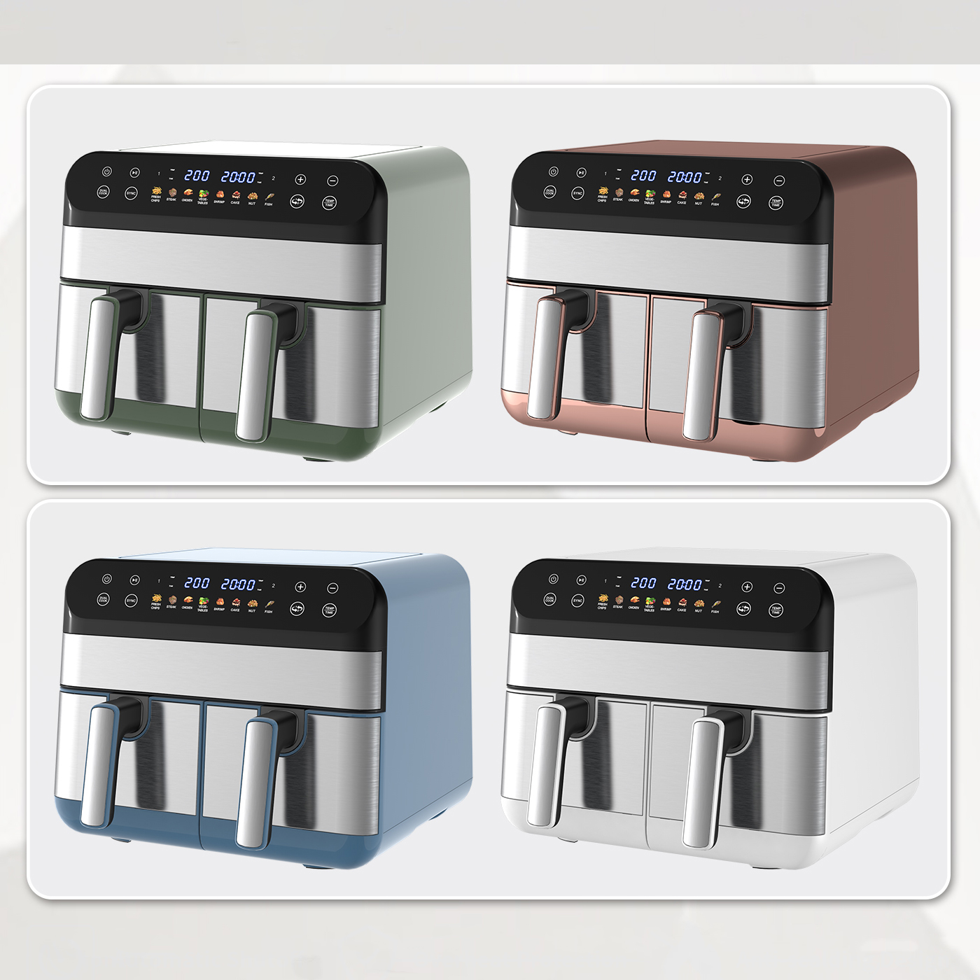 Double 5L Cooking Baskets Deep - Air Fryer 5L Digital ulasan dan harga