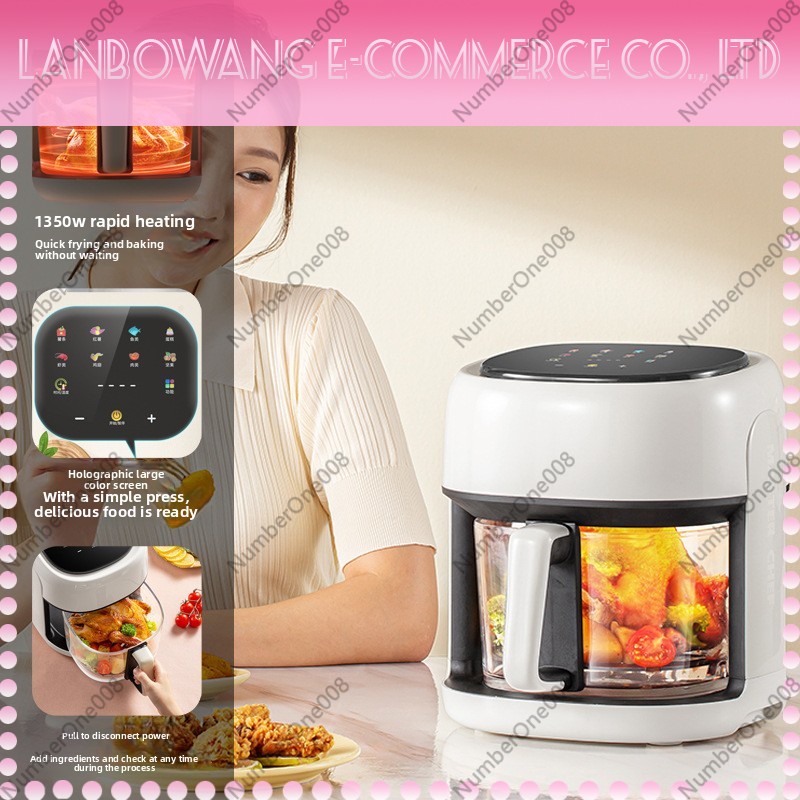 Large Capacity Glass Visible A - Air Fryer 5L Digital ulasan dan harga
