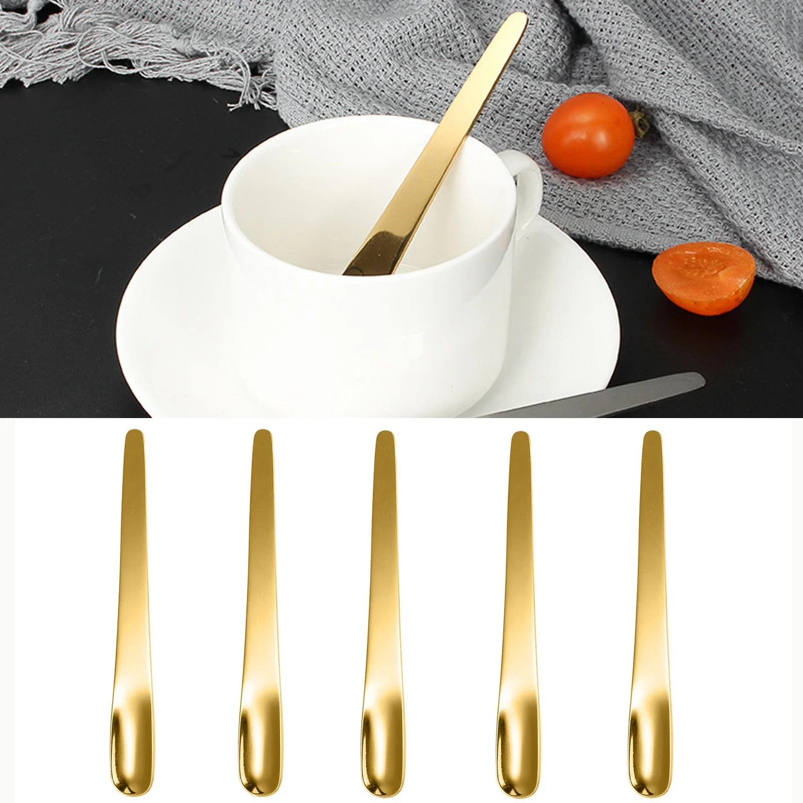 5PCS Coffee Spoon Stainless St - Kitchen Appliances Germany ulasan dan harga