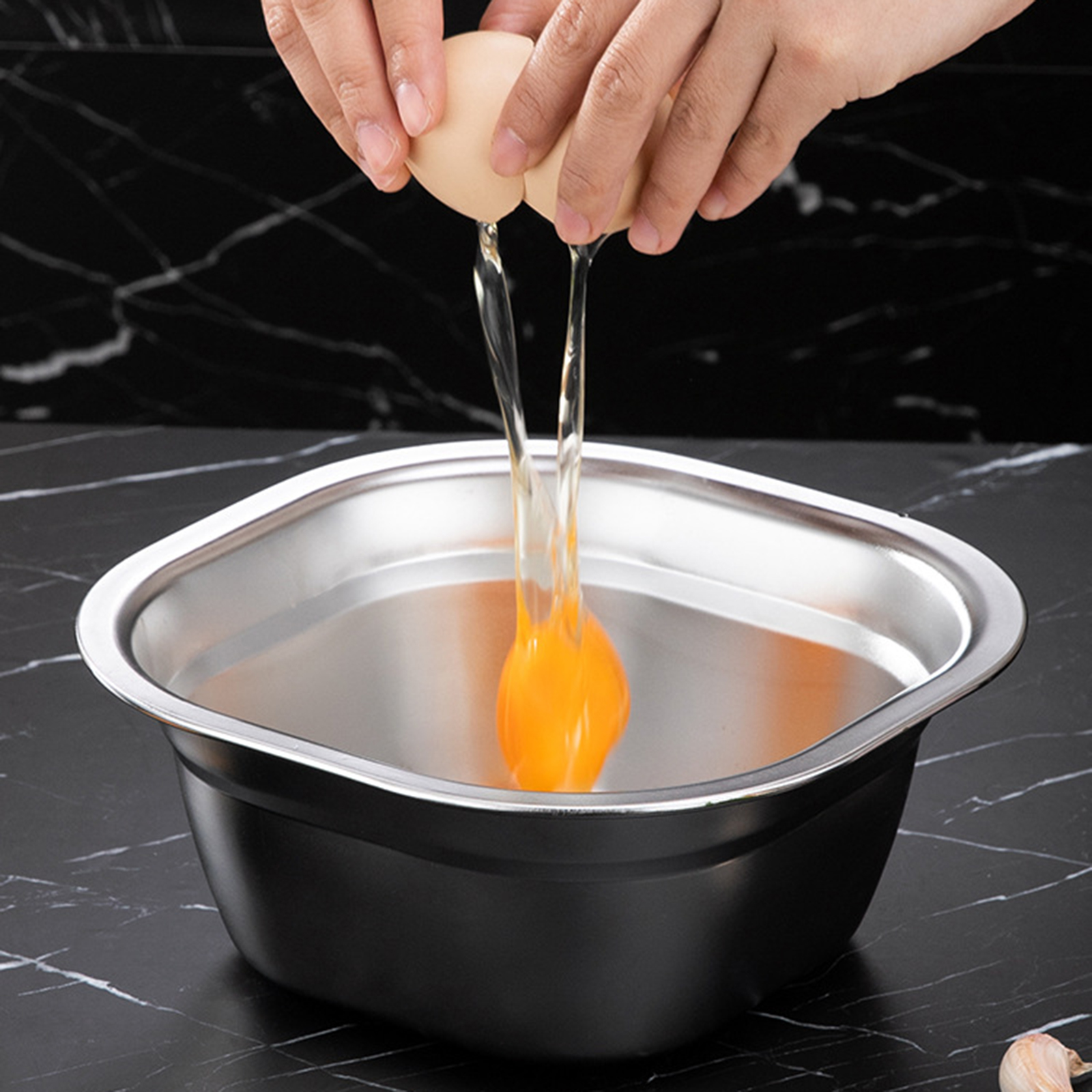 Stainless Steel Square Basin V - Kitchen Appliances Organizer ulasan dan harga