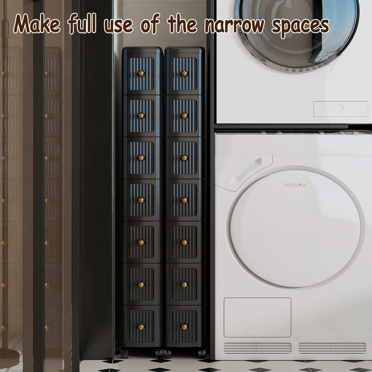 15CM Narrow Gap Drawer Storage - Kitchen Appliances Organizer ulasan dan harga