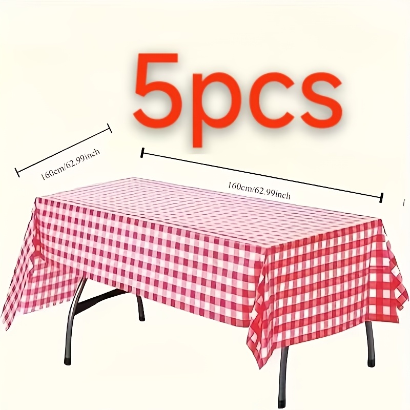 1/3/5Pcs Red and White Checker - Kitchen Appliances White ulasan dan harga