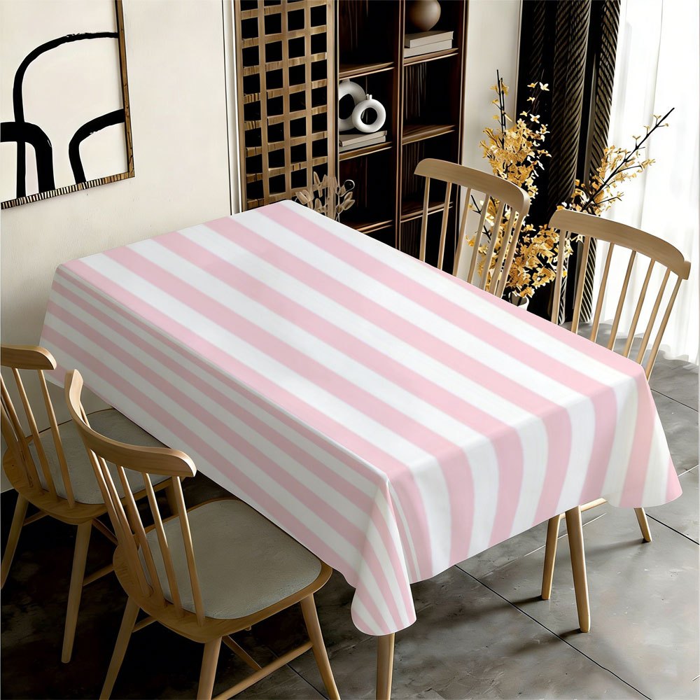 Pink White Striped Rectangle T - Kitchen Appliances White ulasan dan harga