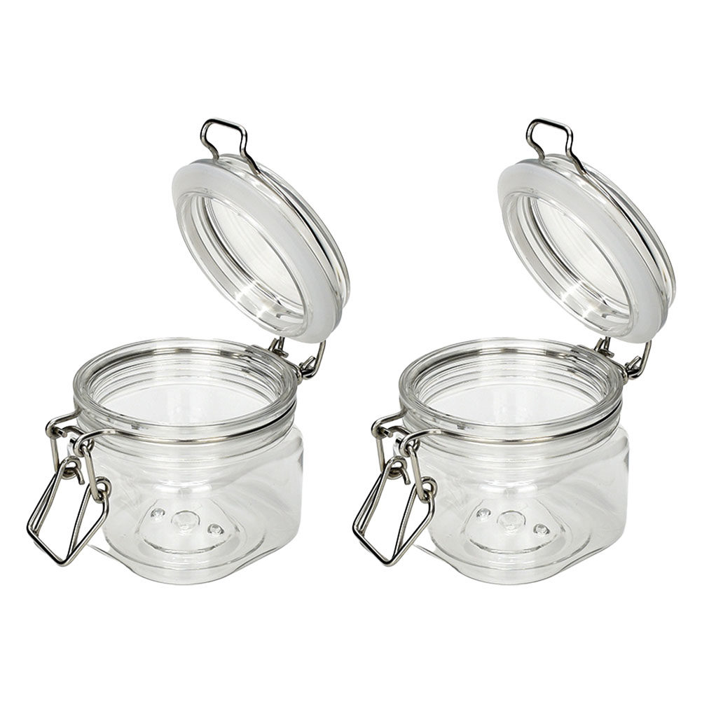2Pcs Sealed Storage Jars Trans - Kitchen Appliances Organizer ulasan dan harga