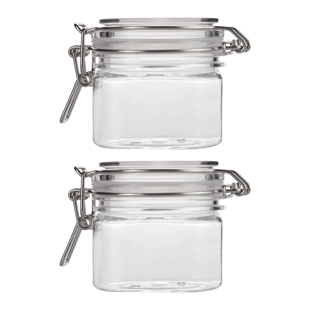 2Pcs Sealed Storage Jars Trans - Kitchen Appliances Organizer ulasan dan harga
