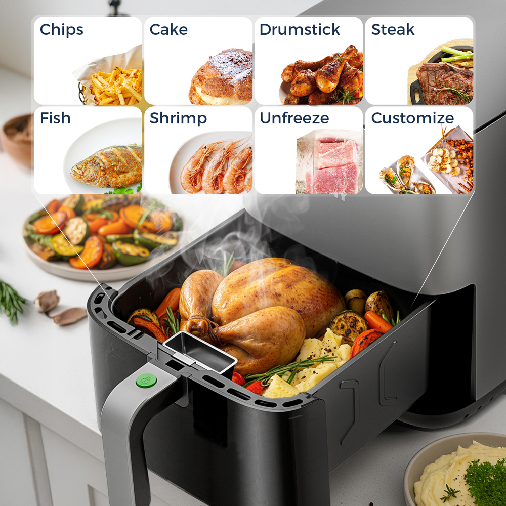ROUNY Air Fryer 5L, Electric H - Air Fryer 5L Digital ulasan dan harga