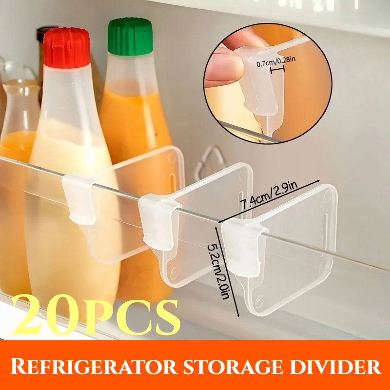 5-20PCS Sturdy Clear Refrigera - Kitchen Appliances Organizer ulasan dan harga
