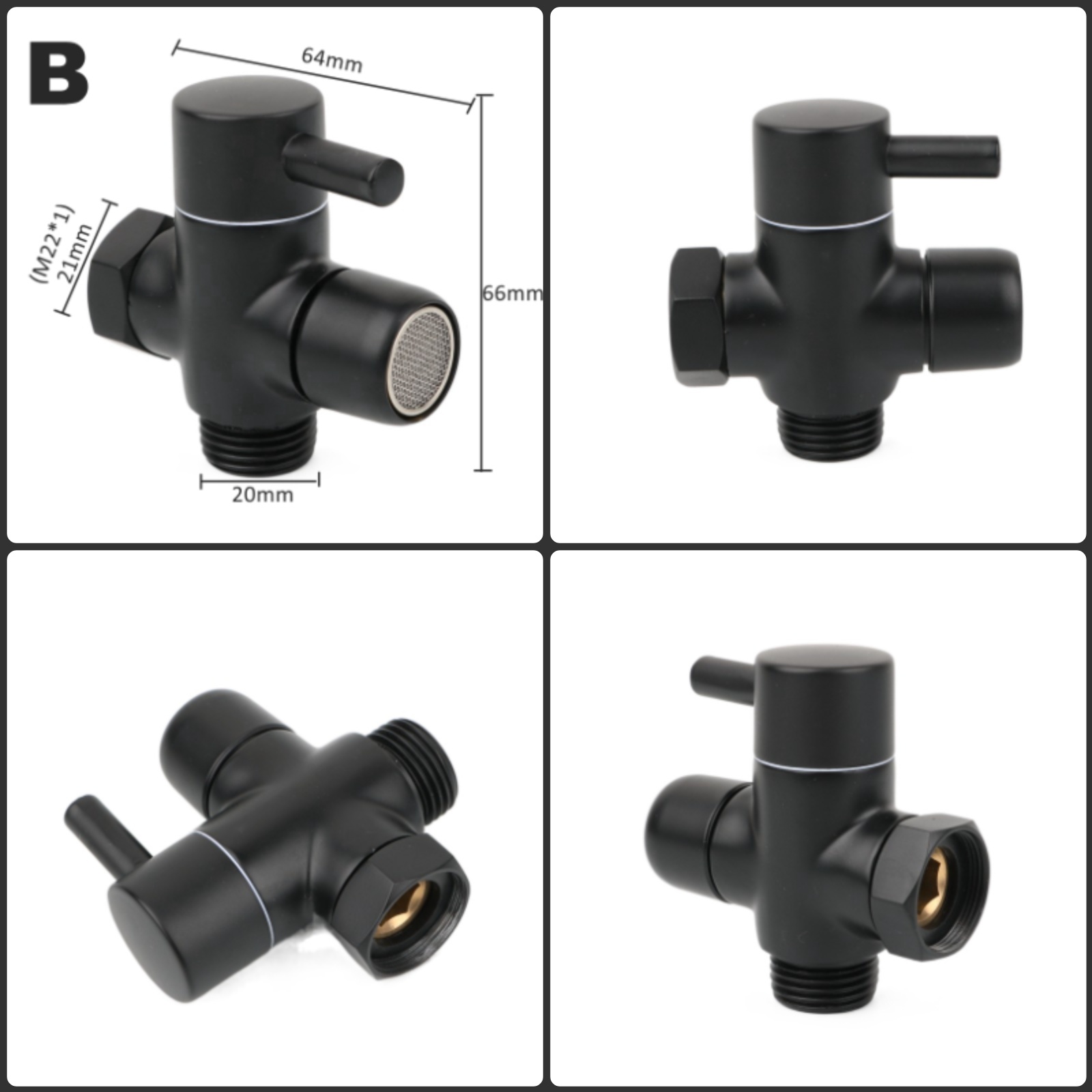 Black Brass Shower Arm Adapter - Kitchen Appliances Offers ulasan dan harga