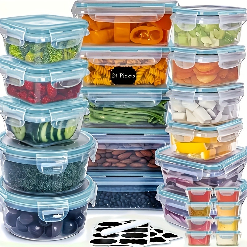 48PCS BPA-Free Food Storage Se - Kitchen Appliances Organizer ulasan dan harga