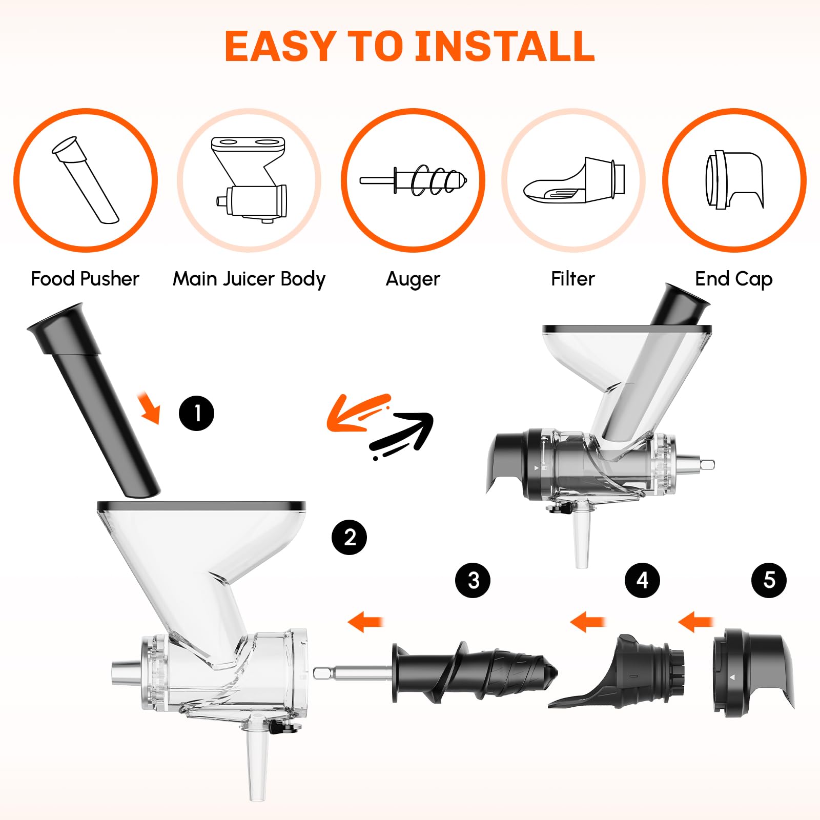 Masticating Juicer Attachment  - Kitchen Appliances Germany ulasan dan harga