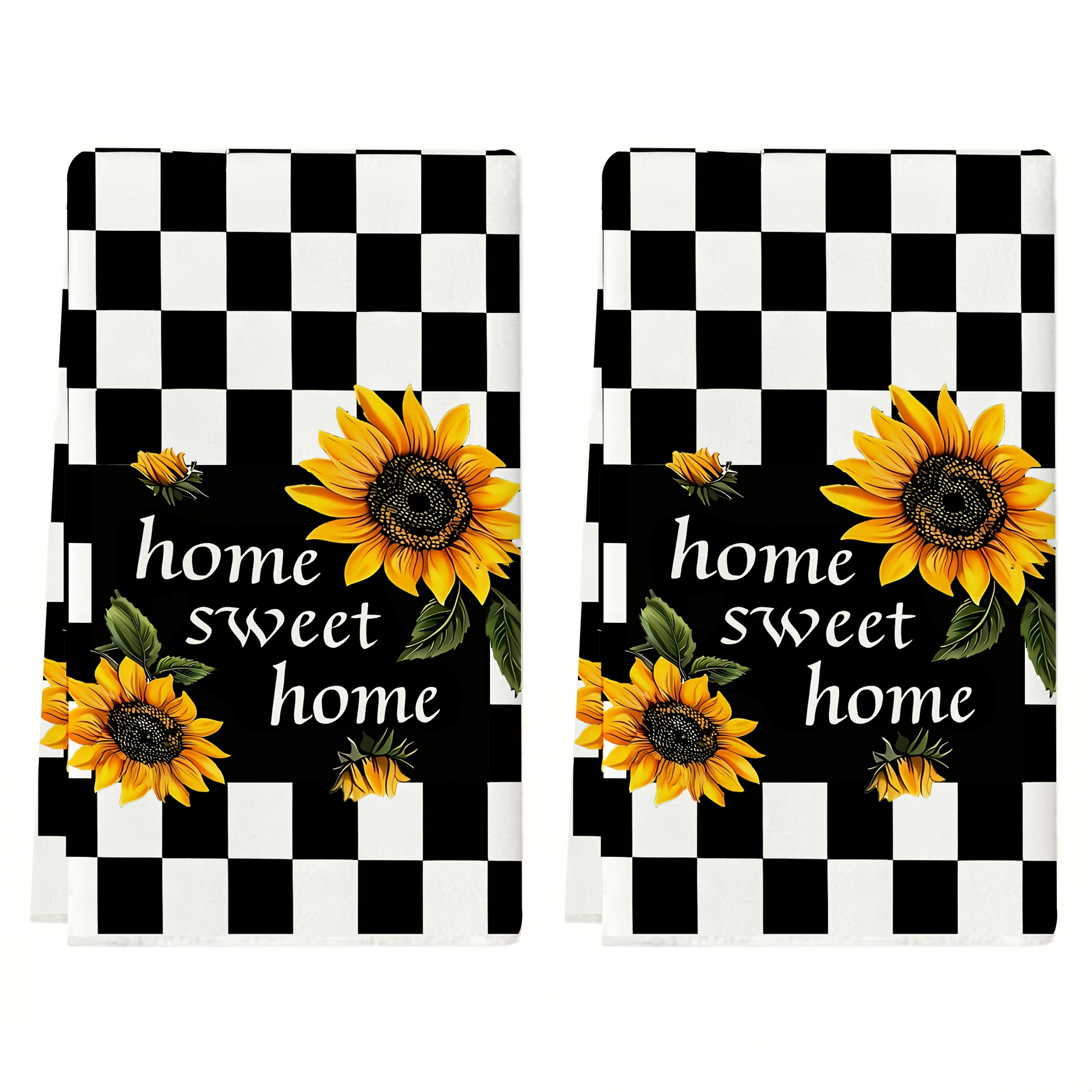 2-Pack Black and White Plaid S - Kitchen Appliances White ulasan dan harga