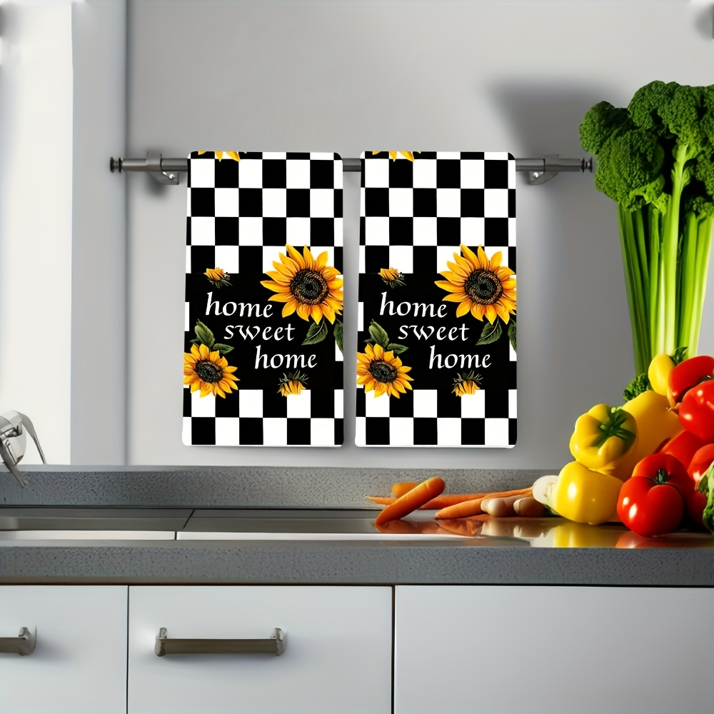 2-Pack Black and White Plaid S - Kitchen Appliances White ulasan dan harga