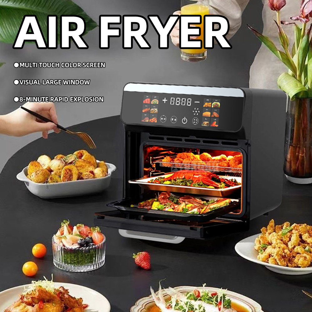 Touchscreen Electric Air Fryer - Kitchen Appliances B&Q ulasan dan harga