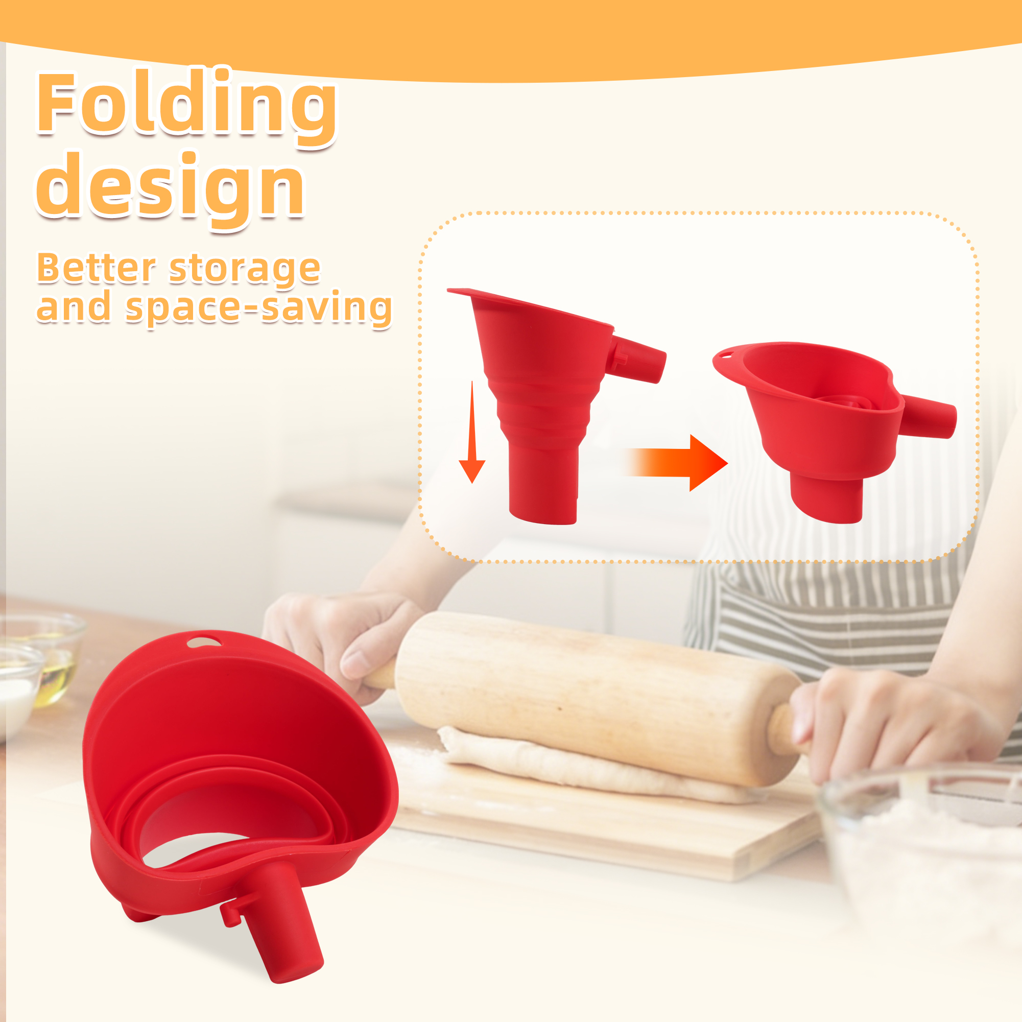 1/3pcs mix Silicone Flour Funn - Kitchen Appliances Germany ulasan dan harga